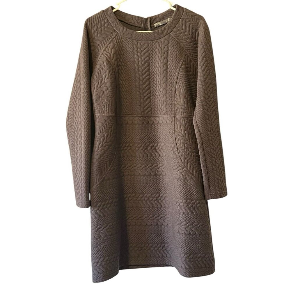 Prana Dress Women's Size Small Purple Ish Long Sleeve Sweater Knit Preppy Modern